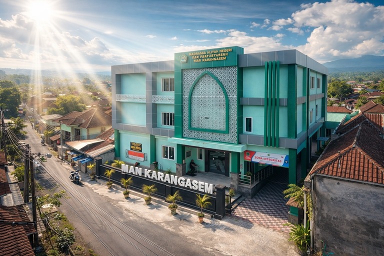 Rak buku dan ruang belajar
